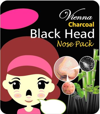 Trademark Vienna Charcoal Black Head Nose Pack + Logo