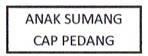 Trademark ANAK SUMANG CAP PEDANG