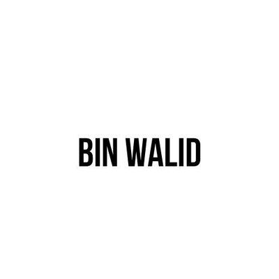 Trademark BIN WALID