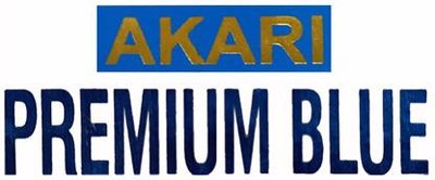 Trademark AKARI PREMIUM BLUE & LOGO