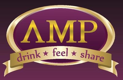 Trademark AMP ; drink * feel * share