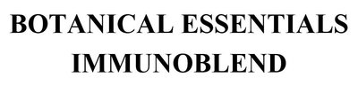 Trademark BOTANICAL ESSENTIALS IMMUNOBLEND