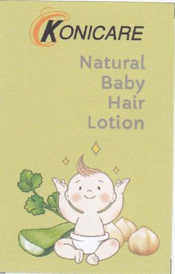 Trademark KONICARE NATURAL BABY HAIR LOTION & Logo