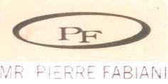 Trademark MR PIERRE FABIANI + LOGO
