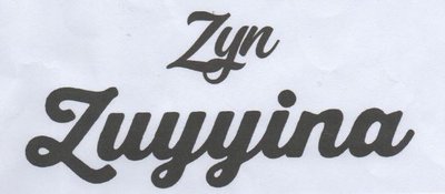 Trademark ZUYYINA + LOGO ZYN