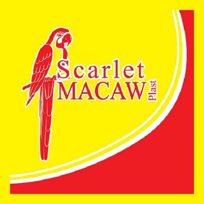 Trademark Scarlet MACAW PLast + Lukisan