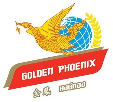 Trademark GOLDEN PHOENIX + kanji China + logo