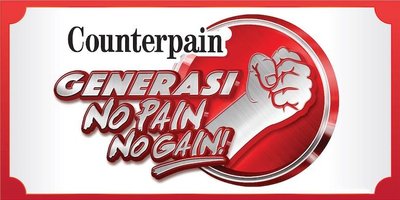 Trademark COUNTERPAIN GENERASI NO PAIN NO GAIN & Lukisan