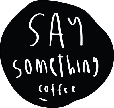 Trademark SAY SOMETHING COFFEE + LOGO