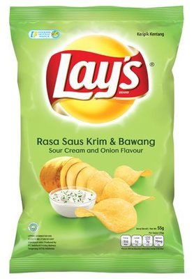 Trademark LAY'S RASA SAUS KRIM & BAWANG