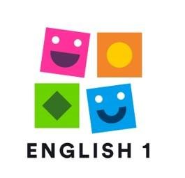 Trademark ENGLISH 1 + boxes with faces (new logo)