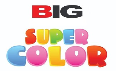 Trademark BIG : besar, SUPER COLOR : warna super.