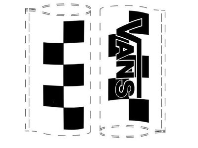 Trademark Checkerboard Vans hangflag 3x2