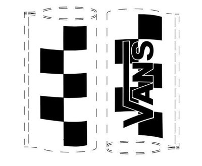 Trademark Checkerboard Vans hangflag 2x3