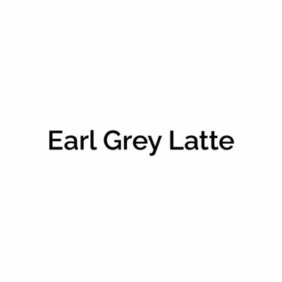 Trademark Earl Grey Latte