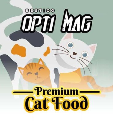 Trademark BESTICO OPTI MAG Premium Cat Food + LUKISAN