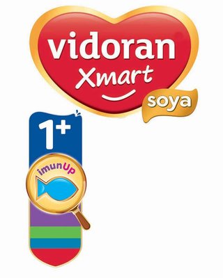 Trademark vidoran Xmart soya 1+ imunUp & Logo