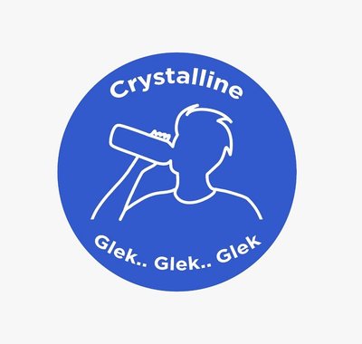 Trademark CRYSTALLINE GLEK GLEK GLEK & LOGO