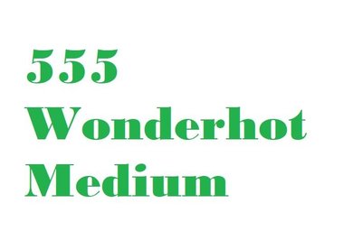 Trademark 555 Wonderhot Medium