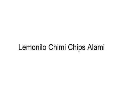 Trademark Lemonilo Chimi Chips Alami