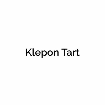 Trademark Klepon Tart