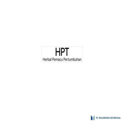 Trademark HPT Herbal Pemacu Pertumbuhan