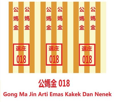 Trademark Gong Ma Jin + Tulisan kanji + Lukisan