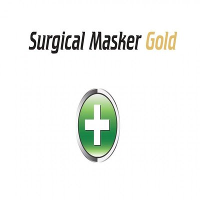 Trademark Surgical Masker Gold + LOGO