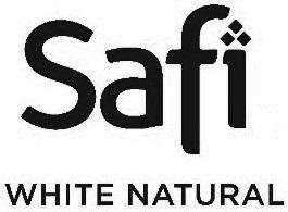 Trademark SAFI WHITE NATURAL logo