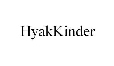 Trademark HyakKinder