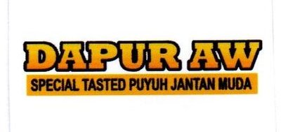 Trademark DAPUR AW SPECIAL TASTED PUYUH JANTAN MUDA