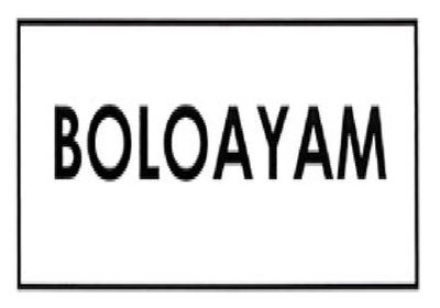 Trademark BOLOAYAM