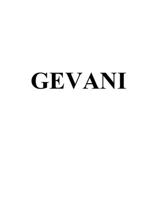 Trademark GEVANI