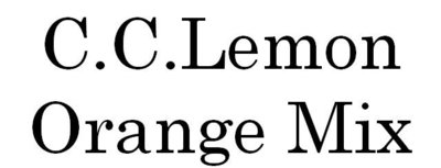 Trademark C.C.Lemon Orange Mix