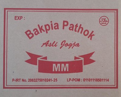 Trademark bakpia pathok mm dan lukisan