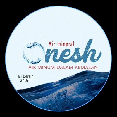 Trademark pusaran air yang sejurujar dengan huruf n-e-s-h adalah merupakan huruf "O" sehingga dibaca "Onesh"