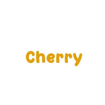 Trademark CHERRY + Lukisan