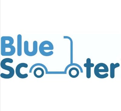 Trademark Blue Scooter + Lukisan