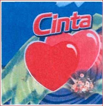 Trademark CINTA + LUKISAN 2 BUAH HATI DAN BUNGA