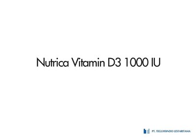 Trademark NUTRICA VITAMIN D3 1000 IU