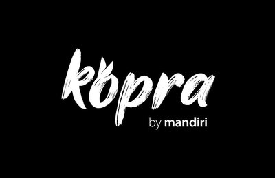 Trademark Kopra by Mandiri Logo in White