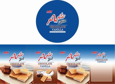 Trademark APILO WAFER 2 IN 1 CHOCOLATE VANILLA