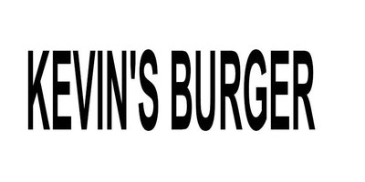 Trademark KEVINS BURGER