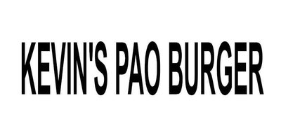 Trademark KEVINS PAO BURGER