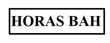 Trademark HORAS BAH