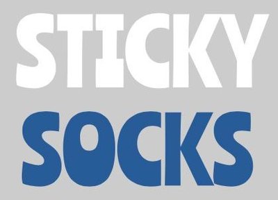 Blue Sticky Socks