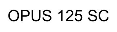 Trademark OPUS 125 SC