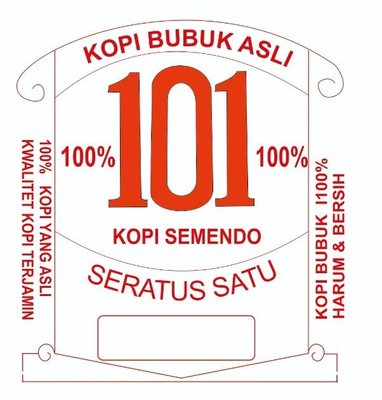 Trademark KOPI BUBUK ASLI 101 KOPI SEMENDO SERATUS SATU