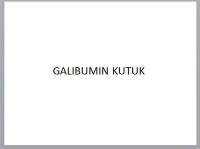 Trademark GALIBUMIN KUTUK