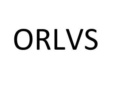 Trademark ORLVS